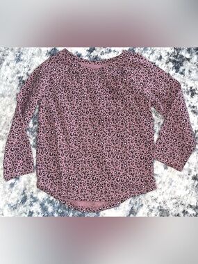 Cat & Jack leopard print long sleeve tshirt size 3T